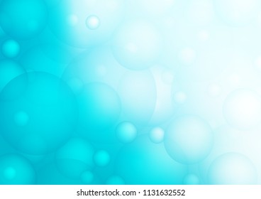 Light BLUE vector texture with disks. Abstract illustration with colored bubbles in nature style. The pattern can be used for aqua ad, booklets.