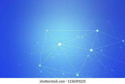 Light BLUE vector texture with disks, lines. Colorful illustration with circles and lines in futuristic style. Pattern can be used as texture of wallpapers.