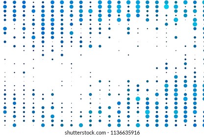 Light BLUE vector  texture with disks. Blurred decorative design in abstract style with bubbles. The pattern can be used for beautiful websites.
