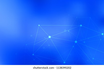 Light BLUE vector texture with disks, lines. Abstract illustration with colorful discs and triangles. Pattern can be used for beautiful websites.