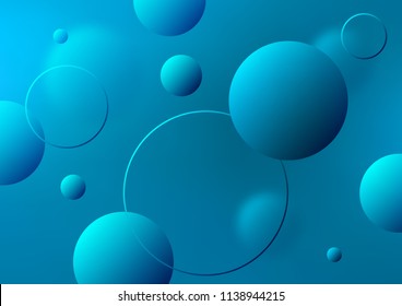Light BLUE vector texture with disks. Beautiful colored illustration with blurred circles in nature style. Beautiful design for your business natural advert.