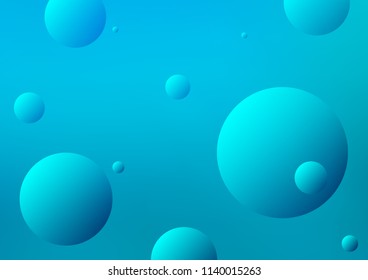 Light BLUE vector texture with disks. Glitter abstract illustration with blurred drops of rain. New design for ad, poster, banner of your website.