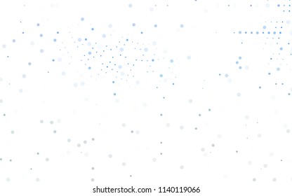 Light BLUE vector  texture with disks. Abstract illustration with colored bubbles in nature style. The pattern can be used for aqua ad, booklets.