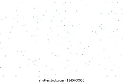 Light BLUE vector  texture with disks. Illustration with set of shining colorful abstract circles. The pattern can be used for aqua ad, booklets.