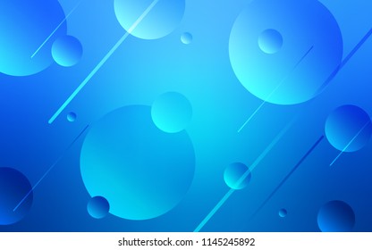 Light BLUE vector texture with disks. Modern abstract illustration with colorful water drops. Pattern can be used for beautiful websites.