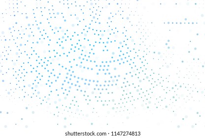 Light BLUE vector  texture with disks. Blurred bubbles on abstract background with colorful gradient. The pattern can be used for aqua ad, booklets.