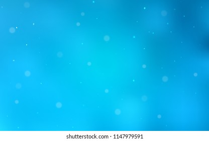 Light BLUE vector texture with disks. Blurred decorative design in abstract style with bubbles. New design for ad, poster, banner of your website.
