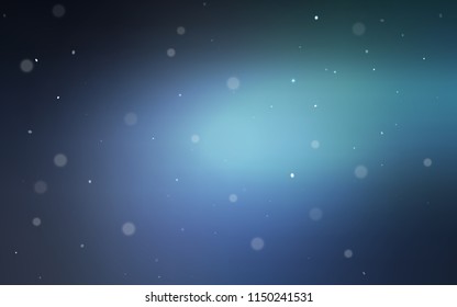 Light BLUE vector texture with disks. Beautiful colored illustration with blurred circles in nature style. Pattern can be used for ads, leaflets.