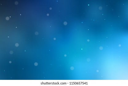 Light BLUE vector texture with disks. Modern abstract illustration with colorful water drops. New design for ad, poster, banner of your website.