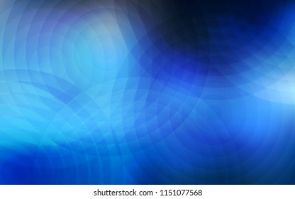 Light BLUE vector texture with disks. Illustration with set of shining colorful abstract circles. Pattern can be used as texture of wallpapers.