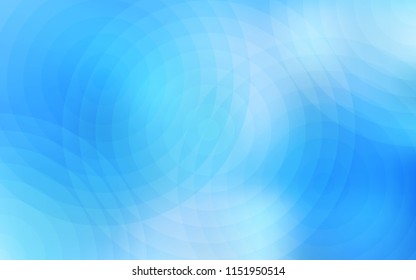 Light BLUE vector texture with disks. Illustration with set of shining colorful abstract circles. Pattern can be used for futuristic ad, booklets.