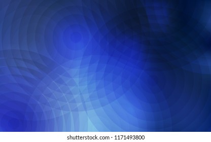 Light BLUE vector texture with disks. Blurred bubbles on abstract background with colorful gradient. Pattern can be used as texture of wallpapers.