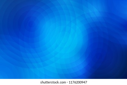 Light BLUE vector texture with disks. Blurred decorative design in abstract style with bubbles. Completely new template for your brand book.