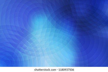 Light BLUE vector texture with disks. Illustration with set of shining colorful abstract circles. Pattern can be used for ads, leaflets.
