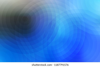 Light BLUE vector texture with disks. Beautiful colored illustration with blurred circles in nature style. Pattern can be used for beautiful websites.