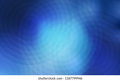 Light BLUE vector texture with disks. Beautiful colored illustration with blurred circles in nature style. Completely new template for your brand book.