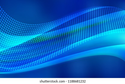 Light BLUE vector texture with disks, lines. Illustration with set of colorful abstract circles and lines. Trendy design for wallpaper, fabric makers.