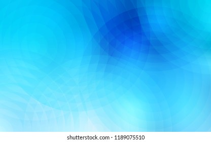 Light BLUE vector texture with disks. Blurred decorative design in abstract style with bubbles. Pattern can be used for futuristic ad, booklets.