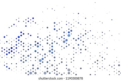 Light BLUE vector texture with disks. Illustration with set of shining colorful abstract circles. Pattern for beautiful websites.