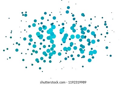 Light BLUE vector texture with disks. Colorful illustration with blurred circles in nature style. Pattern for ads, booklets.