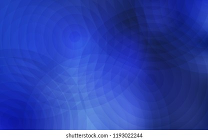 Light BLUE vector texture with disks. Beautiful colored illustration with blurred circles in nature style. Pattern can be used as texture of wallpapers.