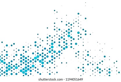 Light BLUE vector texture with disks. Modern abstract illustration with colorful water drops. Pattern for ads, booklets.