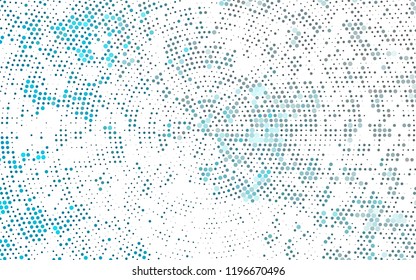 Light BLUE vector texture with disks. Blurred bubbles on abstract background with colorful gradient. Pattern for beautiful websites.