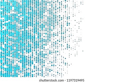 Light BLUE vector texture with disks. Beautiful colored illustration with blurred circles in nature style. Pattern for ads, leaflets.