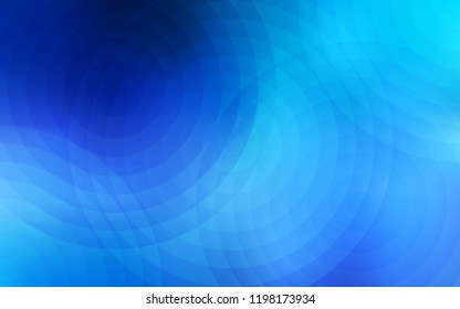 Light BLUE vector texture with disks. Abstract illustration with colored bubbles in nature style. Pattern can be used for beautiful websites.