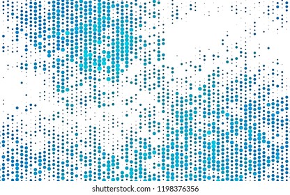 Light BLUE vector texture with disks. Illustration with set of shining colorful abstract circles. Pattern for beautiful websites.