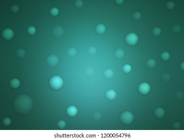 Light BLUE vector texture with disks. Glitter abstract illustration with blurred drops of rain. Pattern can be used as texture of water, rain drops.