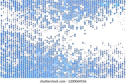 Light BLUE vector texture with disks. Modern abstract illustration with colorful water drops. Pattern for ads, leaflets.