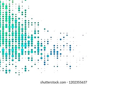 Light BLUE vector texture with disks. Beautiful colored illustration with blurred circles in nature style. Template for your brand book.