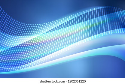 Light BLUE vector texture with disks, lines. Colorful illustration with circles and lines in futuristic style. Pattern for trendy fabric, wallpapers.