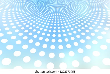 Light BLUE vector texture with disks. Beautiful colored illustration with blurred circles in nature style. Pattern can be used as texture of wallpapers.