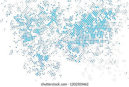 Light BLUE vector texture with disks. Modern abstract illustration with colorful water drops. Design for posters, banners.