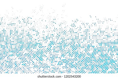Light BLUE vector texture with disks. Illustration with set of shining colorful abstract circles. Template for your brand book.