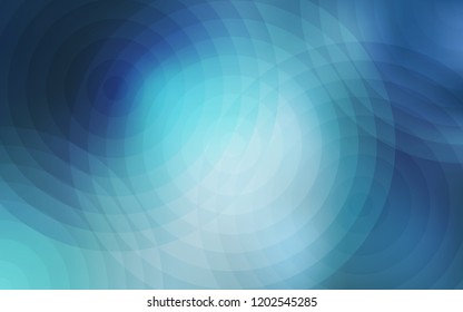 Light BLUE vector texture with disks. Beautiful colored illustration with blurred circles in nature style. Completely new template for your brand book.