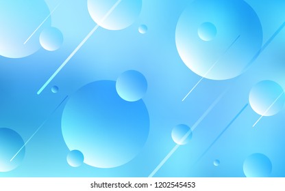 Light BLUE vector texture with disks. Beautiful colored illustration with blurred circles in nature style. Pattern can be used for beautiful websites.