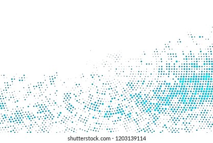 Light BLUE vector texture with disks. Illustration with set of shining colorful abstract circles. Pattern for beautiful websites.