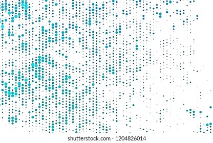 Light BLUE vector texture with disks. Modern abstract illustration with colorful water drops. Pattern for ads, booklets.