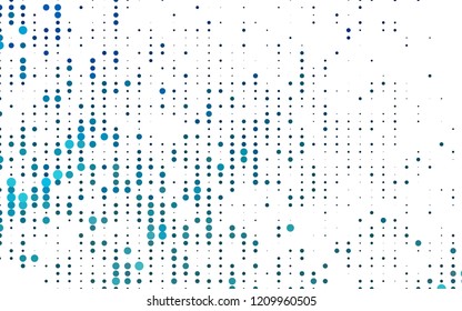 Light BLUE vector texture with disks. Beautiful colored illustration with blurred circles in nature style. Pattern for ads, booklets.