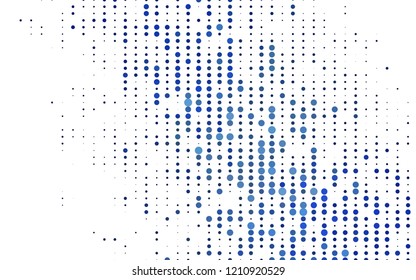 Light BLUE vector texture with disks. Blurred decorative design in abstract style with bubbles. Pattern for beautiful websites.
