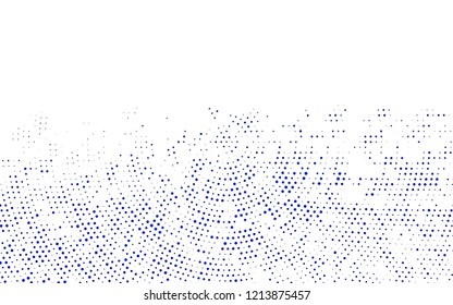 Light BLUE vector texture with disks. Illustration with set of shining colorful abstract circles. Pattern for ads, leaflets.