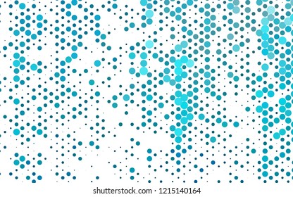 Light BLUE vector texture with disks. Illustration with set of shining colorful abstract circles. Design for posters, banners.