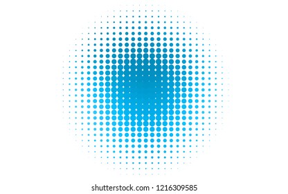 Light BLUE vector texture with disks. Blurred decorative design in abstract style with bubbles. Design for business adverts.