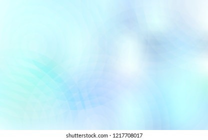 Light BLUE vector texture with disks. Blurred decorative design in abstract style with bubbles. New design for ad, poster, banner of your website.