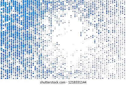 Light BLUE vector texture with disks. Illustration with set of shining colorful abstract circles. Pattern for ads, booklets.