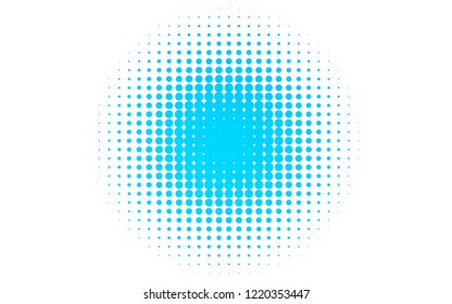 Light BLUE vector texture with disks. Illustration with set of shining colorful abstract circles. Design for posters, banners.
