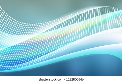 Light BLUE vector texture with disks, lines. Colorful illustration with circles and lines in futuristic style. Pattern for trendy fabric, wallpapers.
